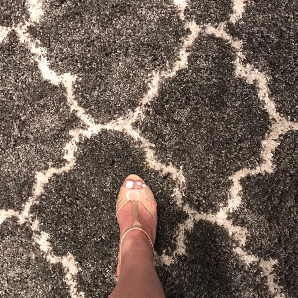 Beige heeled sandals